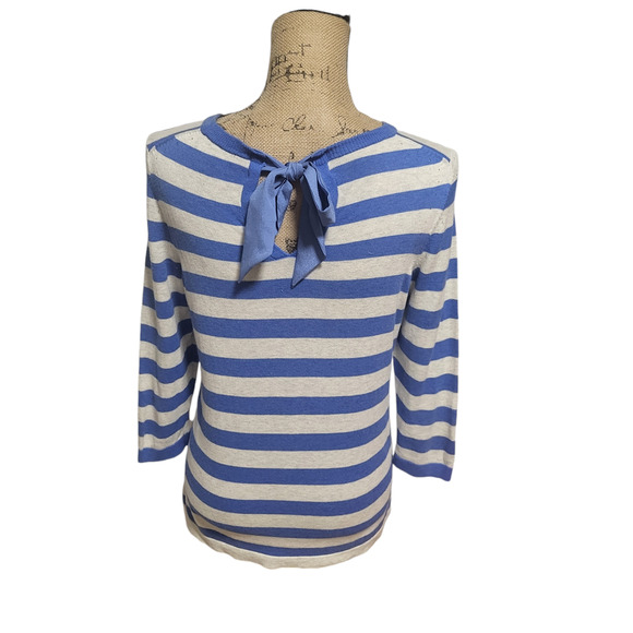 Outback Red blue and white striped long sleeve top, size small - Picture 2 of 5